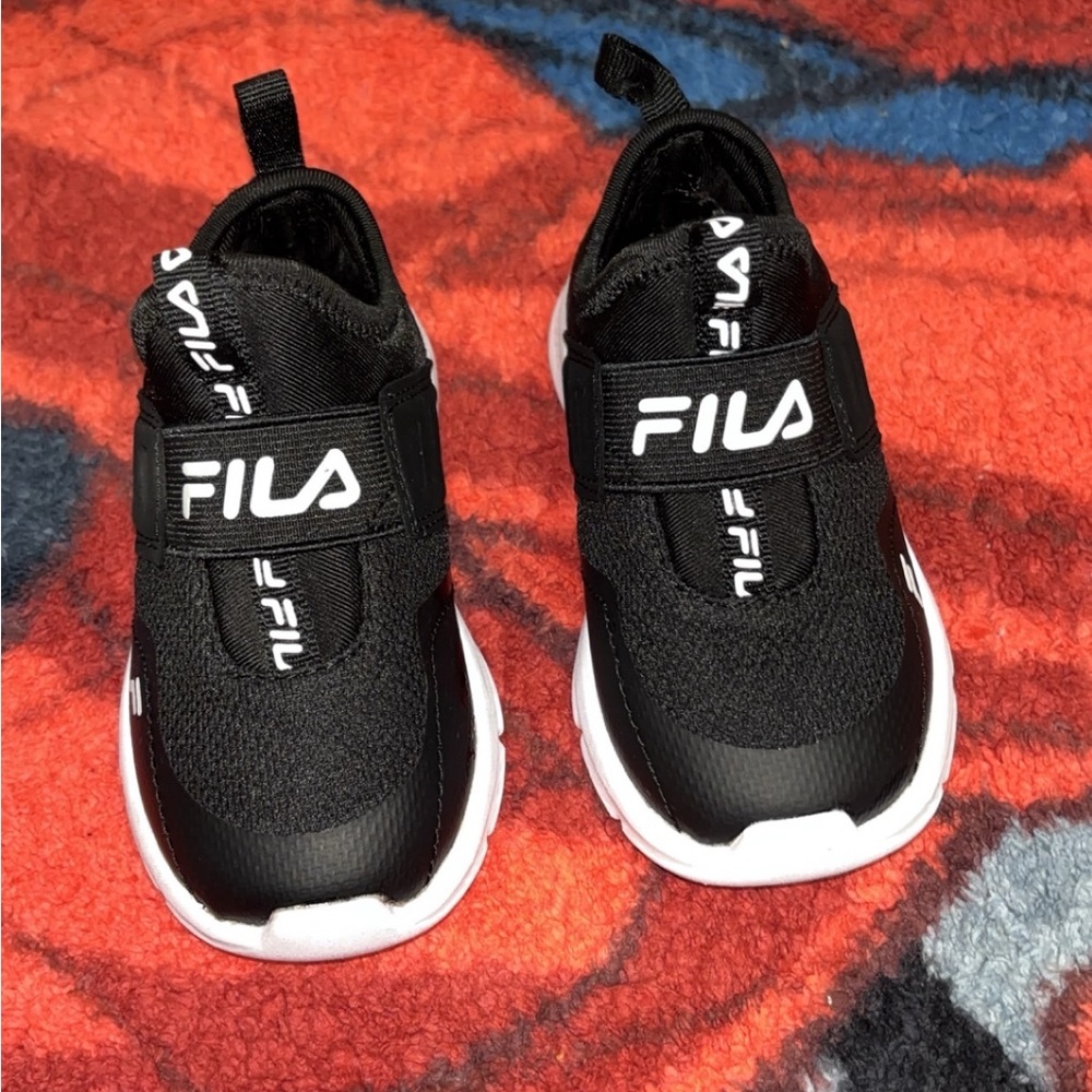 Fila Kids Black and White Sneakers